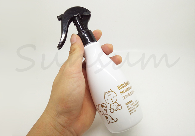 High Pressure White Color Cosmetic Lotion Pump Spray Bottle