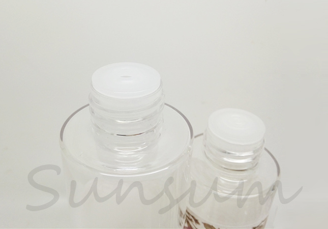 Set Thick Cosmetic Transparent Label Lotion Bottle for Sale