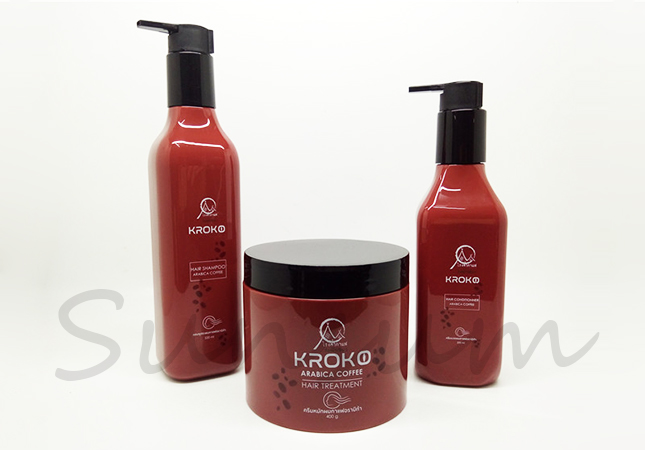 Red Color Cosmetic Facial Mask Jar Shampoo Bottle