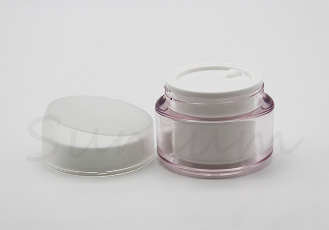 Guangzhou Manufacturer Color Acrylic Pot Cosmetic Cream Jar