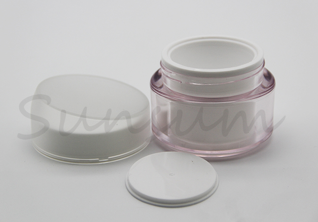 Guangzhou Manufacturer Color Acrylic Pot Cosmetic Cream Jar