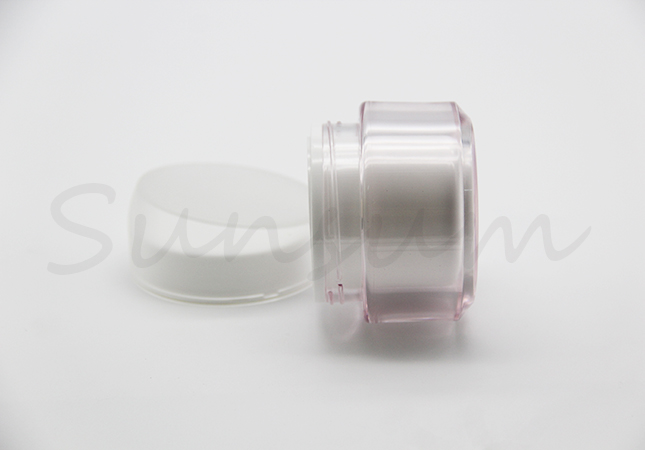 Guangzhou Manufacturer Color Acrylic Pot Cosmetic Cream Jar