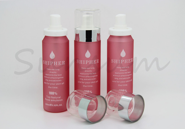 Matte Cosmetic Color Lotion Pump Spray Cream Bottle 120ml