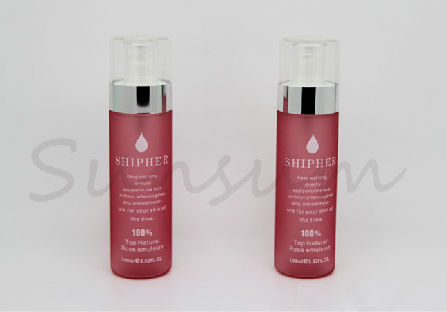 Matte Cosmetic Color Lotion Pump Spray Cream Bottle 120ml