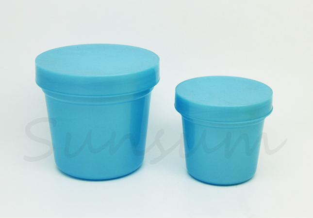 Blue Yellow Green Color Cosmetic Hair Mask Cream Jar