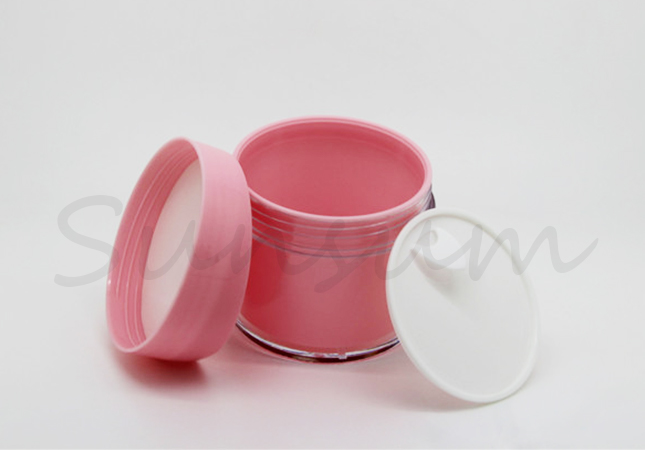 Pink Color Cosmetic Lotion Body Care Container Shower Gel Bottle