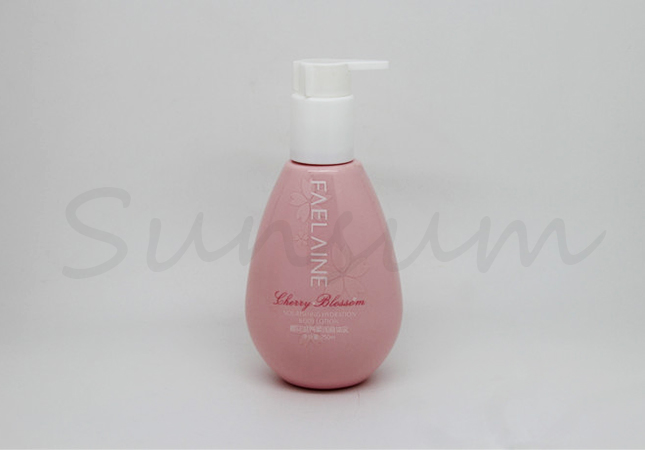 Pink Color Cosmetic Lotion Body Care Container Shower Gel Bottle