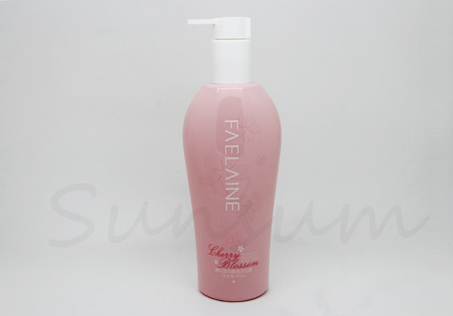 Pink Color Cosmetic Lotion Body Care Container Shower Gel Bottle