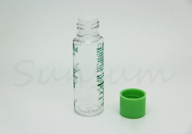 Small Size 50ml Cosmetic PET Plastic Toner Water Lotion Bottle