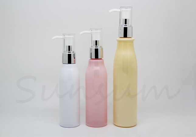 White Pink Orange Color Hair Care Mask Lotion Pump Bottle