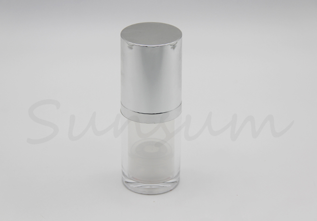 Empty Vacuum Pump Cosmetic Liquid Bottle