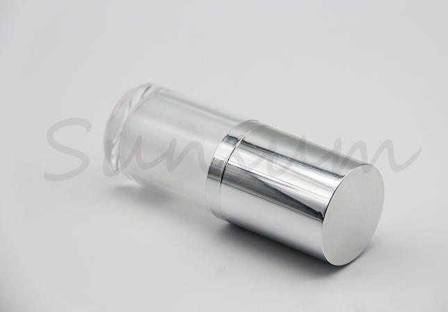 Empty Vacuum Pump Cosmetic Liquid Bottle