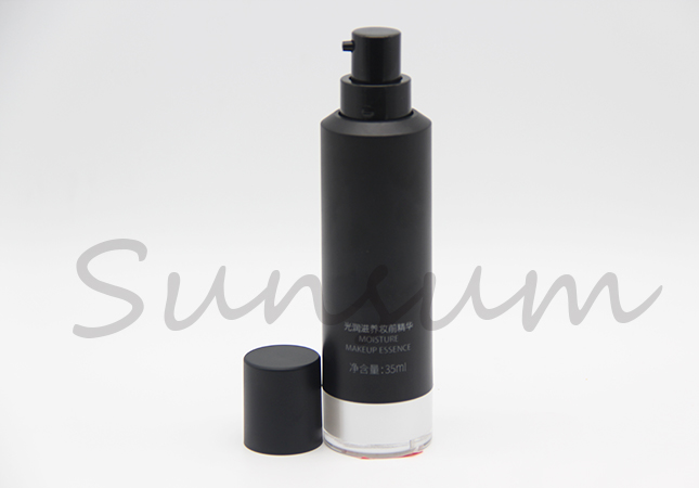 35ml Cosmetic Eye Care Liquid Airless Black Color Bottle