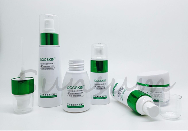 Set Luxurious Cosmetic Acrylic Jar Lotion Pump Body Care Bottle