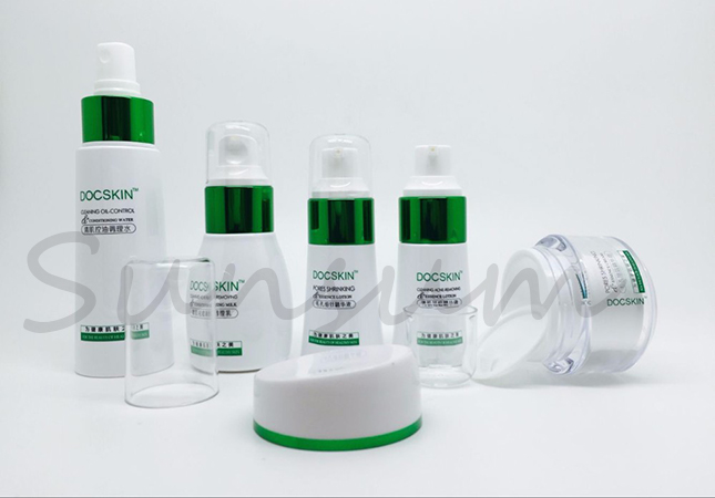 Set Luxurious Cosmetic Acrylic Jar Lotion Pump Body Care Bottle