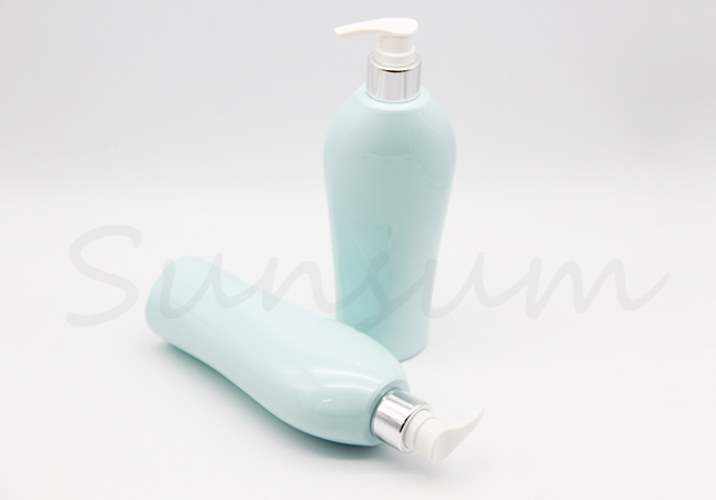 PET Plastic Cosmetic Shower Gel Lotion Pump Shampoo Bottle