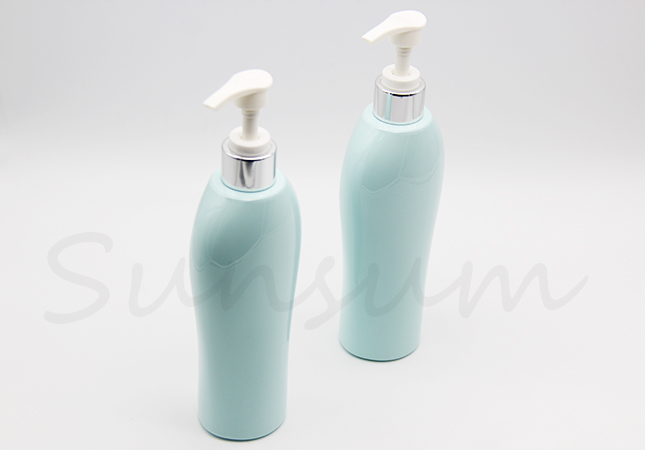 PET Plastic Cosmetic Shower Gel Lotion Pump Shampoo Bottle