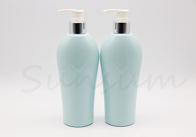 PET Plastic Cosmetic Shower Gel Lotion Pump Shampoo Bottle