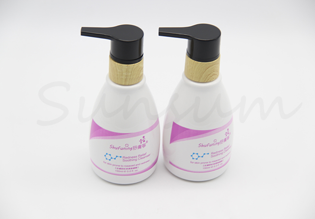 Manufacturer Make Cosmetic Lotion Hair Care Wooden Shampoo Bottle
