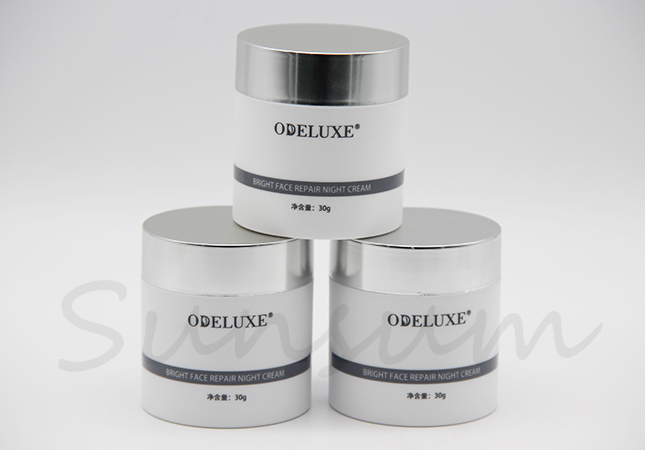 50g Cosmetic Pot Lotion Silver Screw Cap Cream Jar