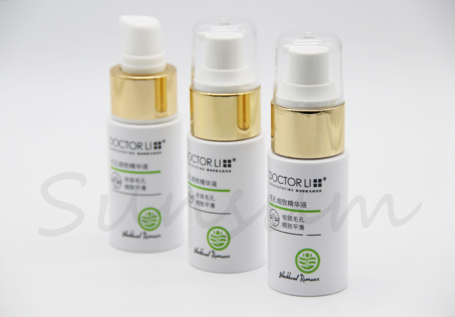 30ml Empty Cosmetic Plastic Golden Lotion Pump Bottle
