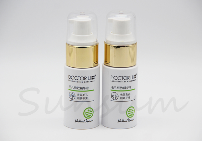 30ml Empty Cosmetic Plastic Golden Lotion Pump Bottle