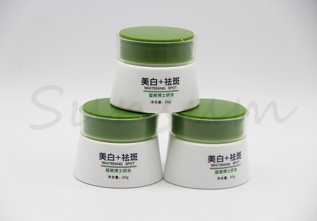 PET Plastic Cosmetic Pot Skin Care Facial Mask Cream Jar 50g