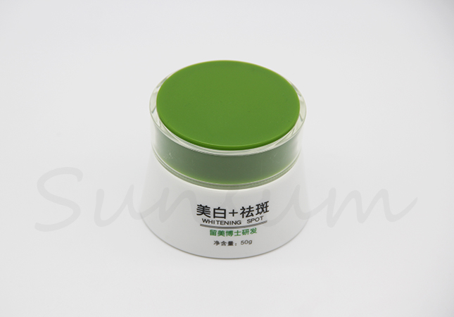 PET Plastic Cosmetic Pot Skin Care Facial Mask Cream Jar 50g