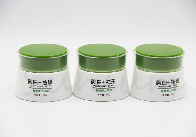 PET Plastic Cosmetic Pot Skin Care Facial Mask Cream Jar 50g