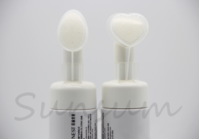 PET Plastic Foam Soap Bottle with Brush Cap