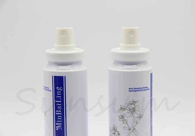 White Cosmetic Screen Printing PET Plastic Guangzhou Manufacturer Lotion Bottle