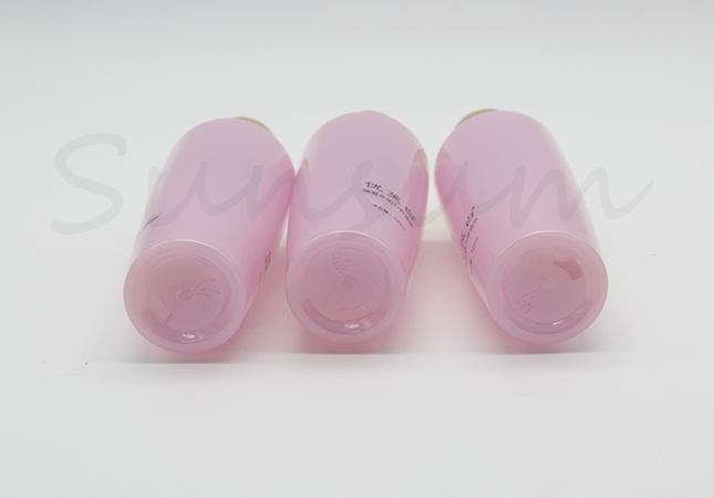 120ml PET Plastic Toner Water Golden Screw Cap Cosmetic Bottle
