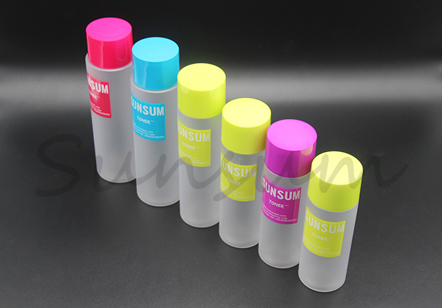 Set PET Plastic Cosmetic Toner Facial Cleaner Water Packaging Bottle 120ml