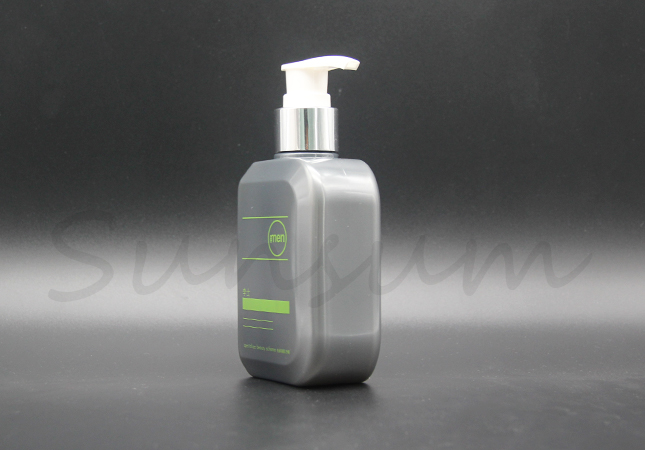 Unique Shape PET Plastic Shampoo Container Shower Gel Bottle