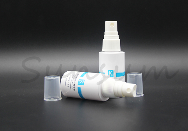 White Color Silk Screen Plastic Lotion Spray Pump Bottle 30ml