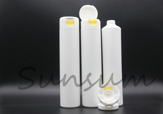 HDPE Plastic Hair Care Products Soft Squeeze Shampoo Bottle