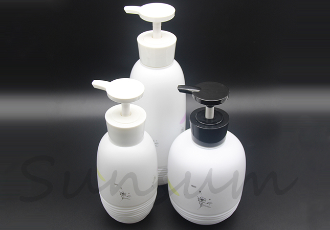 Set PE Plastic Cosmetic Shower Gel Baby Skin Care Shampoo Bottle 