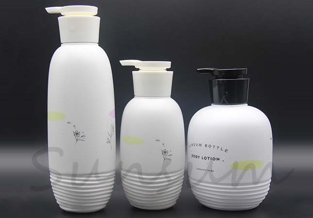 Set PE Plastic Cosmetic Shower Gel Baby Skin Care Shampoo Bottle 