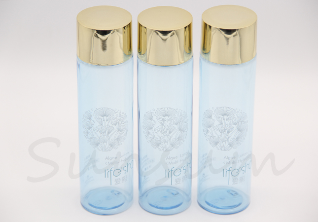 Luxurious Cosmetic Silk Screen Toner Water Container Lotion Bottle