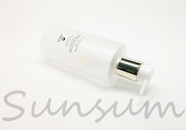 Matte Transparent PET Plastic Cosmetic Shower Gel Shampoo Bottle