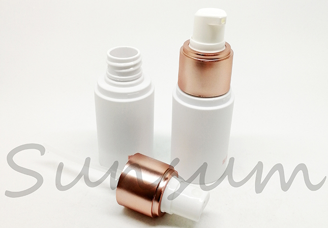 25ml Cosmetic Plastic Lotion Pump Silk Screen Liquid Bottle