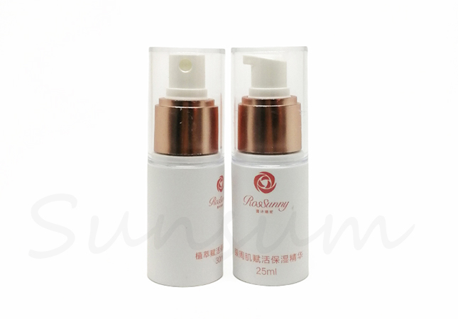 25ml Cosmetic Plastic Lotion Pump Silk Screen Liquid Bottle