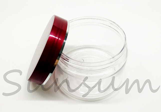 50g PET Plastic Cosmetic Facial Mask Cream Jar