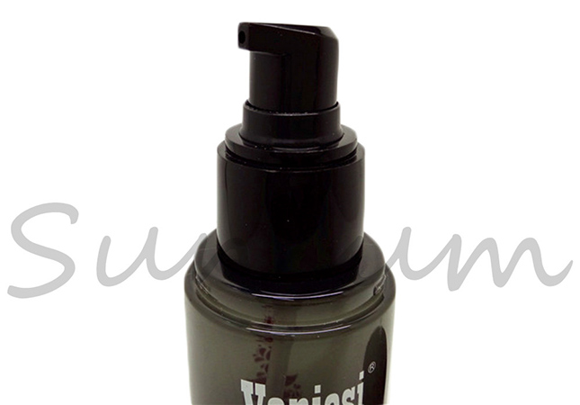 Black Solid Color Plastic Lotion Pump Spray Bottle