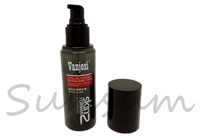 Black Solid Color Plastic Lotion Pump Spray Bottle