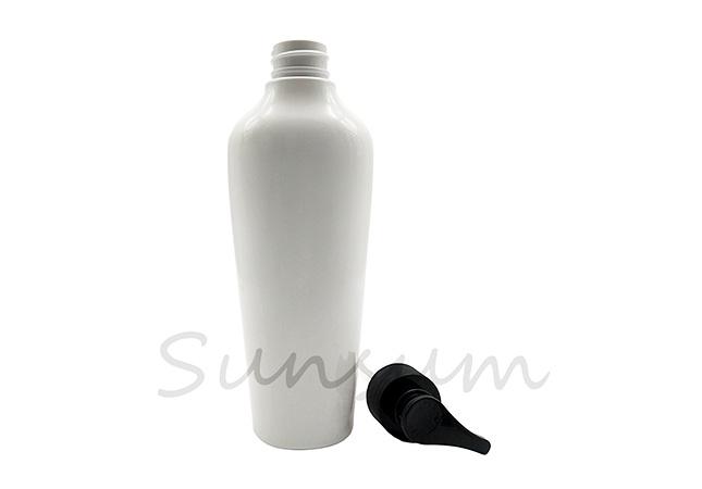 Free Sample White Color Cosmetic Packaging Shampoo Care Bottle