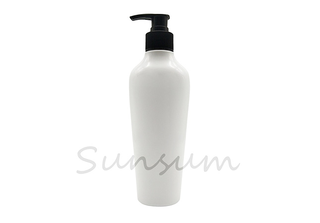 Free Sample White Color Cosmetic Packaging Shampoo Care Bottle