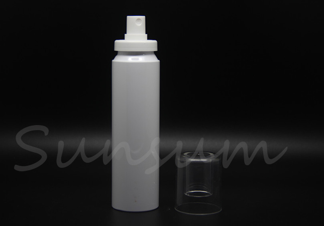 PET Plastic White Color Cosmetic Eco Friendly Bayonet bottle 