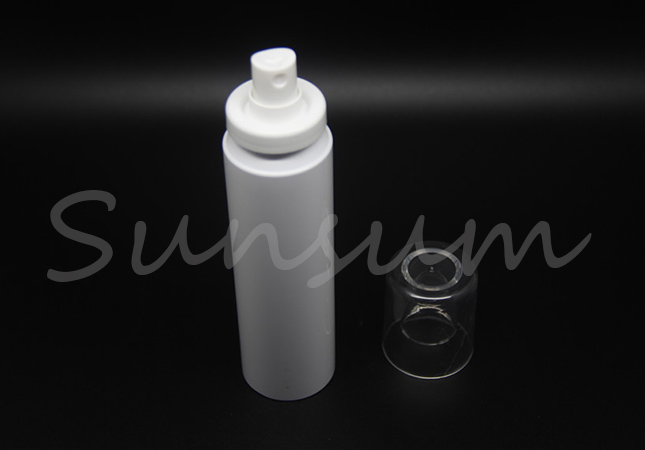 PET Plastic White Color Cosmetic Eco Friendly Bayonet bottle 