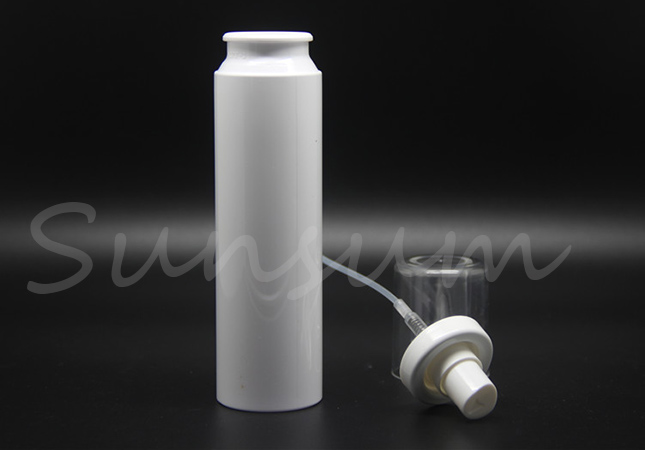 PET Plastic White Color Cosmetic Eco Friendly Bayonet bottle 